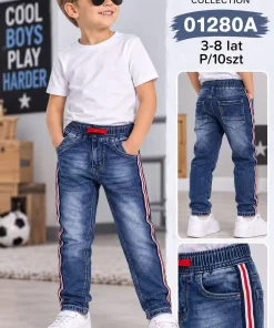 Spodnie JEANSY DZIECIĘCA,size 3-8lat,Paczka 10szt,1 kolor