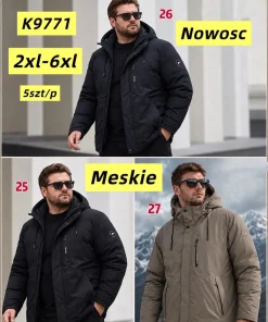 Kurtki MĘSKA ,size 2-6xl,Paczka 5szt,1kolor