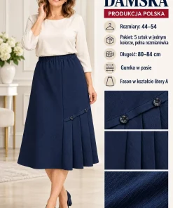 Spódnica DAMSKI ,size 44-54,Paczka 5szt,1kolor