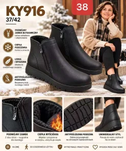 Buty Botki DAMSKIE (37-42, 12par)
