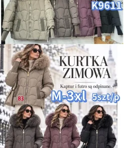 Kurtki Damskie,size m-3xl,Paczka 5szt,1kolor