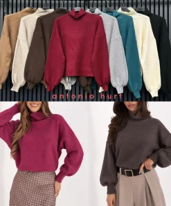 Swetry DAMSKI ,size uni,Paczka 6szt,mix kolor