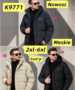 Kurtki MĘSKA ,size 2-6xl,Paczka 5szt,1kolor
