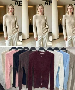 Swetry Damskie,size uni,Paczka 12szt,mix kolor