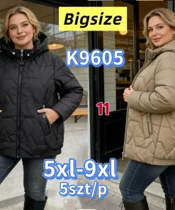 Kurtki Damskie,size 5-9xl,Paczka 5szt,1kolor