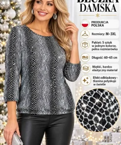 Bluzki DAMSKI ,size m-3xl,Paczka 5szt,1kolor
