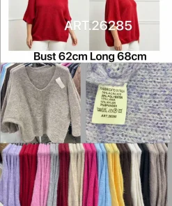 Swetry Damskie WŁOSKA,Size uni,paczka 6szt, mix kolor