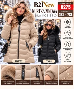 Kurtki damskie,size 3-7xl,Paczka 5szt,1kolor