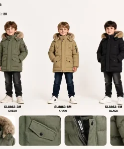 Kurtki DZIECIĘCA,size 4-12lat,Paczka 5szt,1 kolor