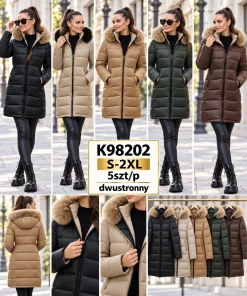 Kurtki DAMSKI ,size s-2xl,Paczka 5szt,1kolor