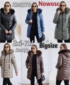 Kurtki Damskie,size 3-7xl,Paczka 5szt,1kolor