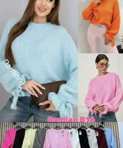 Swetry Damskie WŁOSKA,Size uni,paczka 6szt, mix kolor