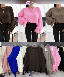 Swetry DAMSKA,size uni,Paczka 6szt,mix kolor