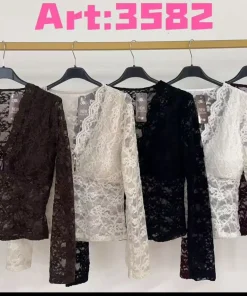 Bluzki Damskie WŁOSKA,Size uni,paczka 6szt, mix kolor