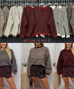 Swetry DAMSKI ,size uni,Paczka 6szt,mix kolor