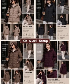 Kurtki Damskie,size s-2xl,Paczka 5szt,1kolor