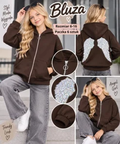 Bluzy DZIECIĘCA,size 6-16lat,Paczka 6szt,1 kolor