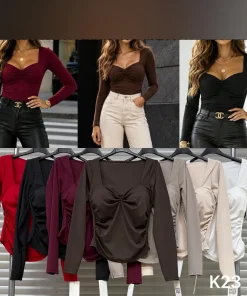 Bluzki damskie,Size uni,Paczka 6szt,mix kolor
