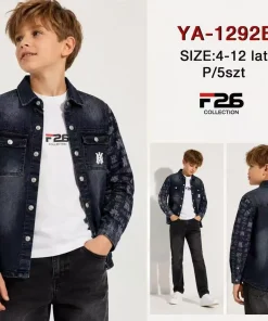 Kurtki Jeansy DZIECIĘCA,size 4-12lat,Paczka 5szt,1 kolor
