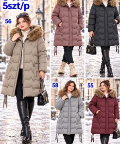 Kurtki DAMSKI ,size 3-7xl,Paczka 5szt,1kolor