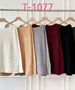 Swetry Damskie,size uni,Paczka 12szt,mix kolor