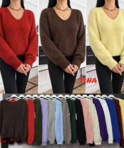 Swetry DAMSKA,size uni,Paczka 6szt,mix kolor
