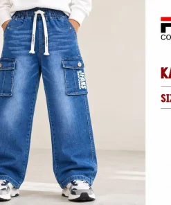 Spodnie JEANSY DZIECIĘCA,size 8-16lat,Paczka 5szt,1 kolor