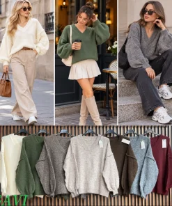 Swetry Damskie WŁOSKA,Size uni,paczka 6szt, mix kolor