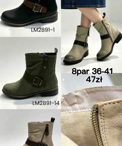 Buty Botki DAMSKIE (36-41, 8par)