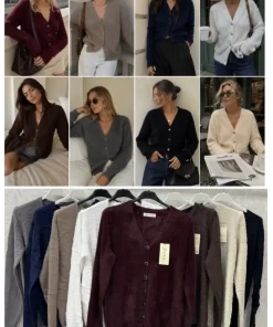 Swetry Damskie,size uni,Paczka 12szt,mix kolor