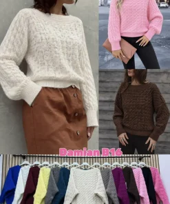 Swetry Damskie WŁOSKA,Size uni,paczka 6szt, mix kolor