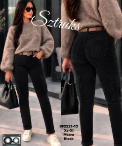 Jeansy Damskie,size xs-xl,Paczka 12szt,1kolor