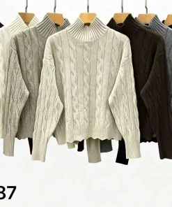 Swetry Damskie,size uni,Paczka 6szt,mix kolor