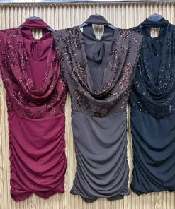 Sukienki Damskie WŁOSKA,Size uni,paczka 6szt, mix kolor