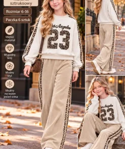 Komplety DZIECIĘCA,size 6-16lat,Paczka 6szt,1kolor
