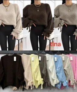 Swetry DAMSKI ,size uni,Paczka 6szt,mix kolor