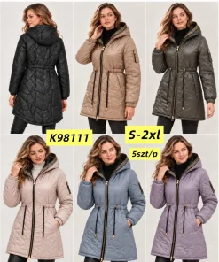 Kurtki Damskie,size s-2xl,Paczka 5szt,1kolor