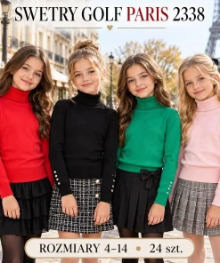 Swetry DZIECIĘCA,size 4-14lat,Paczka 24szt,mix kolor