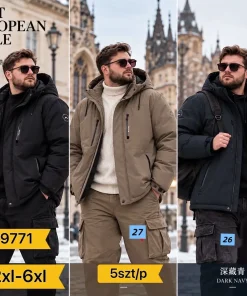 Kurtki MĘSKA ,size 2-6xl,Paczka 5szt,1kolor