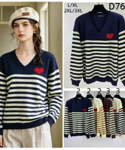 Swetry Damskie,Size l/xl-2/3xl,Paczka 12szt,mix kolor
