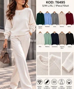Swetry Damskie,Size s/m-l/xl,Paczka 12szt,mix kolor