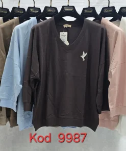 Bluzki Damskie,size uni,Paczka 12szt,mix kolor