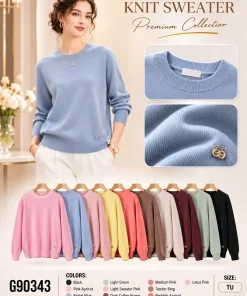 Swetry DAMSKI ,size uni,Paczka 10szt,mix kolor