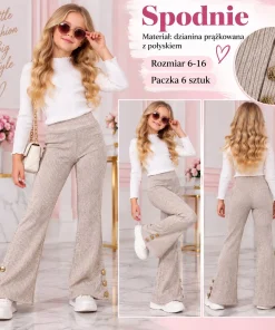 Spodnie DZIECIĘCA,size 6-16lat,Paczka 6szt,1 kolor
