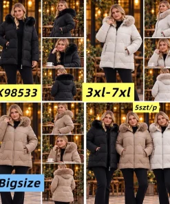 Kurtki DAMSKI ,size 3-7xl,Paczka 5szt,1kolor