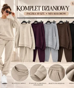 Komplety damskie ,size uni,Paczka 10szt,mix kolor