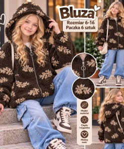 Bluzy DZIECIĘCA,size 6-16lat,Paczka 6szt,1kolor