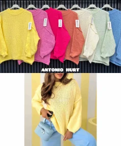 Swetry DAMSKA,size uni,Paczka 6szt,mix kolor