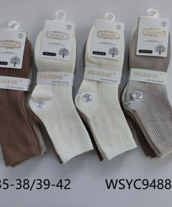 Skarpety Damskie,size 35-42,Paczka 40szt,mix kolor