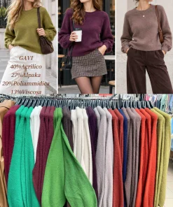 Swetry Damskie WŁOSKA,Size uni,paczka 6szt, mix kolor